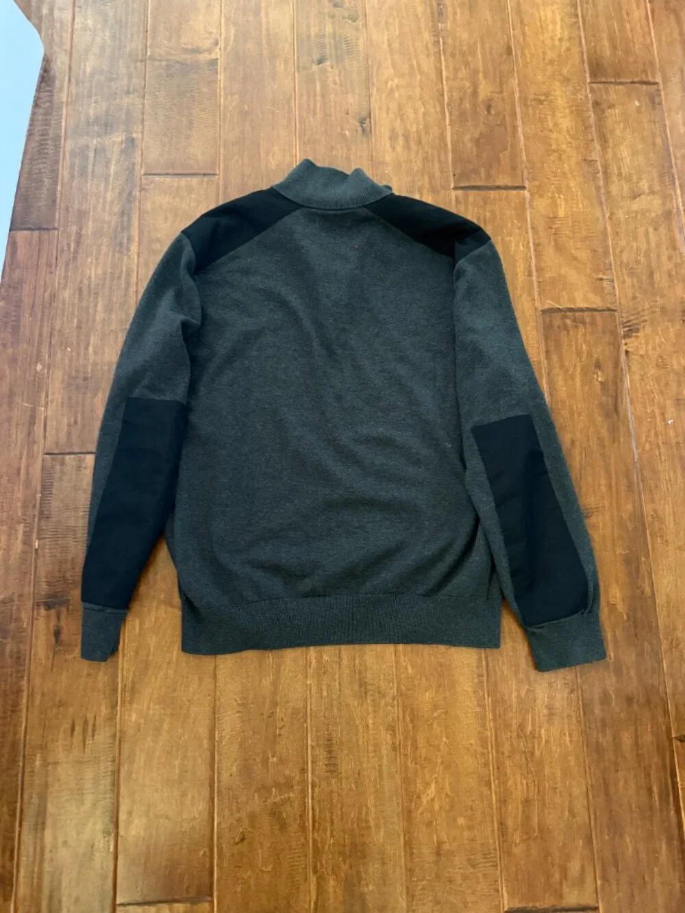 Polo Ralph Lauren Mock Neck 1/2 Zip Gray Hybrid Pullover